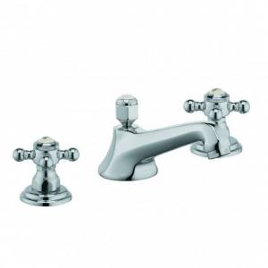 Смеситель для раковины Kludi Adlon на три отверстия с донным клапаном