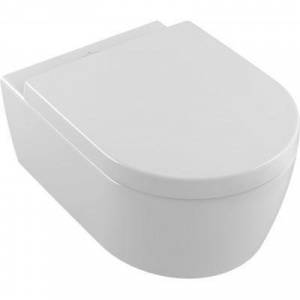 Унитаз подвесной безободковый с крышкой Soft close c Ceramic+ Villeroy & Boch Avento