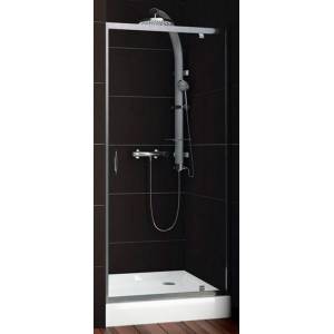 Распашная дверь в нишу/ комбинируемая с боковиной Aquaform Nigra