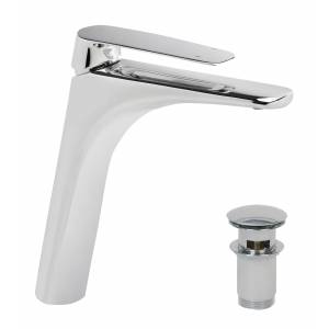 Высокий смеситель для раковины с донным клапаном Genebre Kode