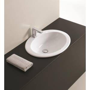 Раковина на столешницу (бортик сверху) ArtCeram Eolo