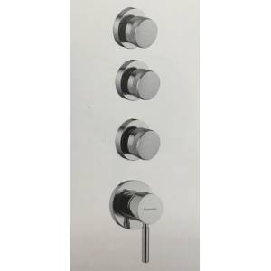 Встраиваемый смеситель для душа с тремя вентилями Bugnatese Kobuk