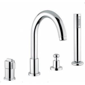 Смеситель - термостат врезной на борт ванны на 4 отверстия Bugnatese Kobuk