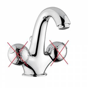 Смеситель для раковины Bugnatese Axo, без рукоятки