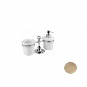 Дозатор жидкого мыла и стаканчик настольный Bugnatese Olympia