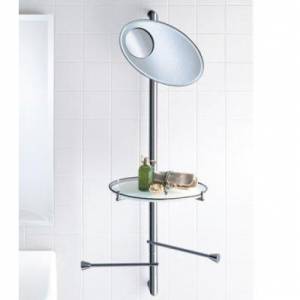 Стойка настенная: полочка+зеркало+ полотенцедержатель Colombo Isole