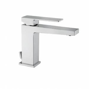 Смеситель однорычажный для раковины Fiore Kube с донным клапаном