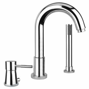 Смеситель  врезной на борт ванны, на 3 отверстия Fiore Xenon 