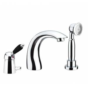 Смеситель для ванны Fiore Imperial Black врезной, на 3 отверстия