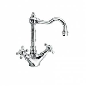 Двухвентильный смеситель для раковины Fir Melrose с донным клапаном