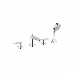 Смеситель врезной на борт ванны с душевым гарнитуром Grohe BauLoop