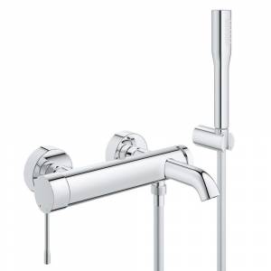 Смеситель для ванны с душевым гарнитуром Grohe Essence New