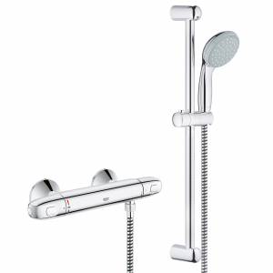 Cмеситель-термостат с душевым гарнитуром Grohe Grohtherm 1000 New