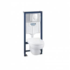 Комплект унитаз подвесной и инсталляция Grohe Solido Perfect 4 в 1