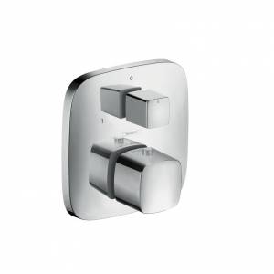 Смеситель-термостат Hansgrohe PuraVida с запорным/переключающим вентилем