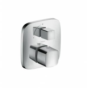 Смеситель-термостат Hansgrohe PuraVida с запорным вентилем