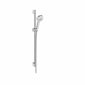 Душевой гарнитур Hansgrohe Crometta 100 Vario EcoSmart, на штанге, 900 мм