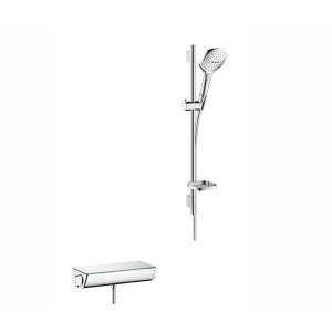 Смеситель-термостат с душевым гарнитуром Hansgrohe Ecostat Select / Raindance Select E 120 3jet, 650 мм