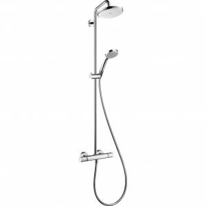 Душевая стойка с термостатом Hansgrohe Croma 220 Air 1jet Showerpipe
