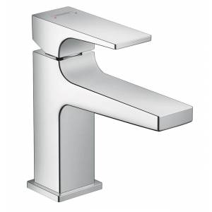 Смеситель для мини-раковины Hansgrohe Metropol 100 с донным клапаном Push-Open