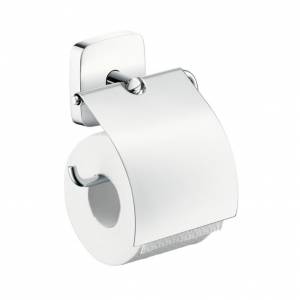 Бумагодержатель подвесной с крышкой Hansgrohe PuraVida