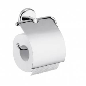 Бумагодержатель подвесной с крышкой Hansgrohe Logis Classic