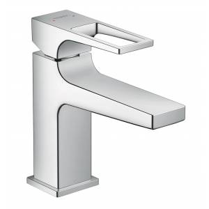 Смеситель для мини-раковины Hansgrohe Metropol 100 с донным клапаном Push-Open