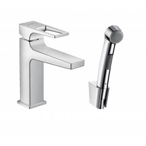 Смеситель для раковины Hansgrohe Metropol с гигиеническим душем