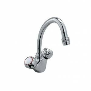 Смеситель двухвентильный для раковины Jaquar Astra с поворотным изливом