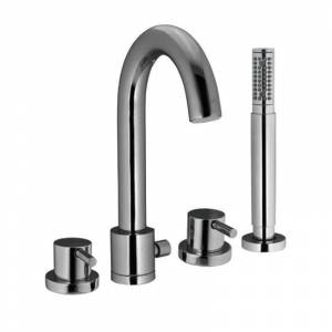 Смеситель однорычажный для ванны Jaquar Florentine, врезной на борт, на 4 отверстия