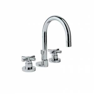 Двухвентильный смеситель для раковины Jaquar Solo с донным клапаном