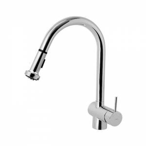 Смеситель однорычажный для кухни Jika Mio с выдвижным, поворотным изливом