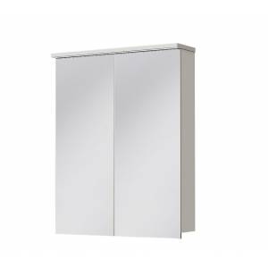 Зеркальный шкаф с распашными дверцами, с подсветкой Juventa Monza
