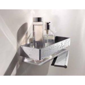 Полочка для душа прямоугольная со стеклоочистителем Keuco Edition 11