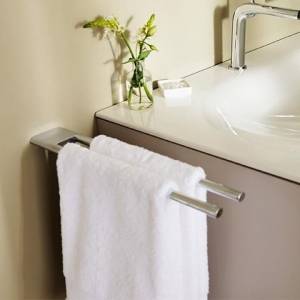 Полотенцедержатель двойной неповоротный Keuco Edition 400