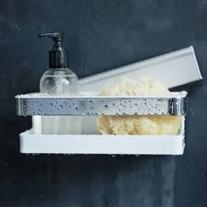 Полочка для душа прямоугольная cо стеклоочистителем Keuco Moll