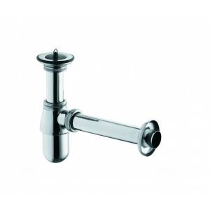 Дизайнерский хромированный сифон Kludi для раковины