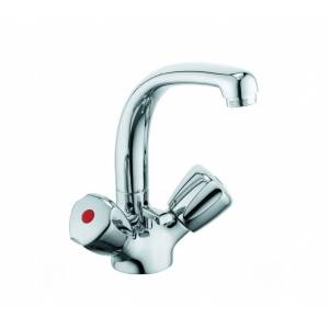 Смеситель двухвентильный Kludi Standard для раковины с донным клапаном