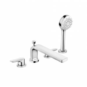 Смеситель для ванны Kludi Pure&Solid, врезной на 4 отверстия