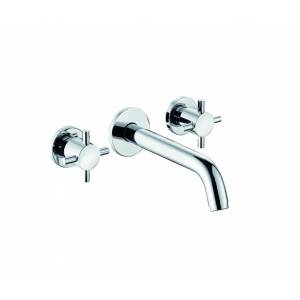 Настенный двухвентильный смеситель Kludi Bozz для раковины 