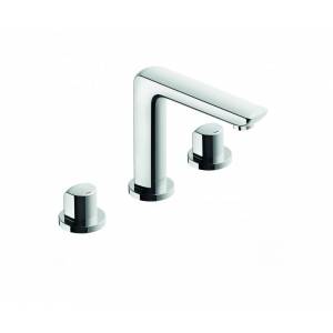 Смеситель Kludi Ameo двухвентильный для раковины, на  3 отверстия