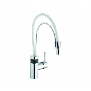 Смеситель электронный для кухни Kludi E-Go с выдвижным, поворотным изливом