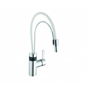 Смеситель электронный для кухни Kludi E-Go с выдвижным изливом, питание от батареи