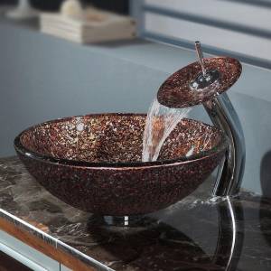 Kraus Раковина - чаша Venus стеклянная, на столешницу