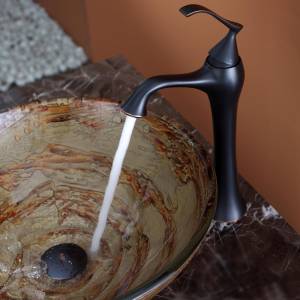 Kraus Раковина - чаша Ares стеклянная, на столешницу