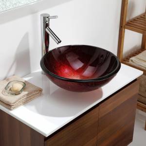 Kraus Раковина - чаша Charon стеклянная, на столешницу