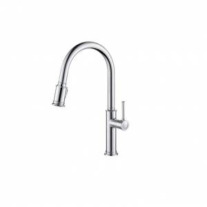 Смеситель для кухни Kraus с выдвижным, поворотным изливом