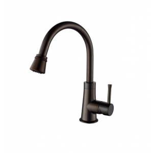 Смеситель для кухни Kraus с выдвижным, поворотным изливом