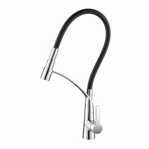 Смеситель для кухни Kraus CarboFlex с выдвижным изливом