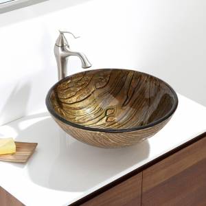 Kraus Terra Раковина - чаша стеклянная, на столешницу